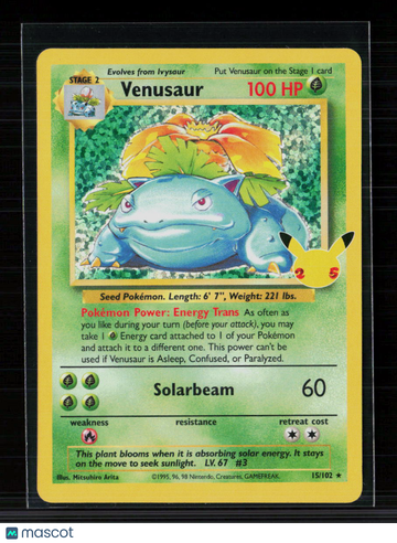 2021 Celebrations Venusaur Holo Rare #15/102