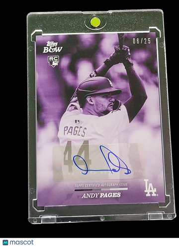 2024 Topps Black & White Andy Pages #18-A Purple /25 RC