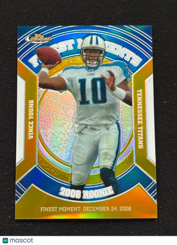 2007 Topps Finest Vince Young Gold Refractor