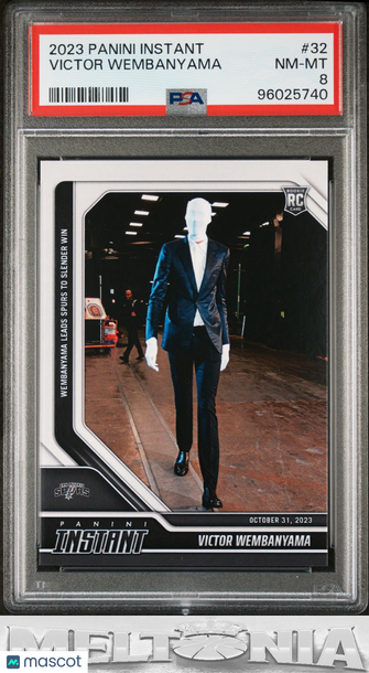 2023-24 Panini Instant NBA Victor Wembanyama #32 RC PSA 8
