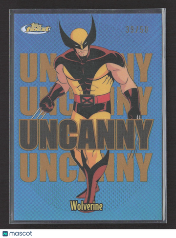 2025 Topps Finest Marvel Uncanny Wolverine Short Print Gold Refractor /50 #94