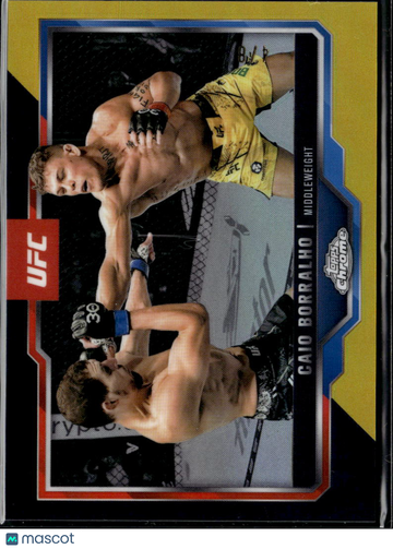 2025 Topps Chrome UFC Caio Borralho #49 Yellow
