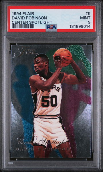 1994 Flair Center Spotlight David Robinson #5 PSA 9