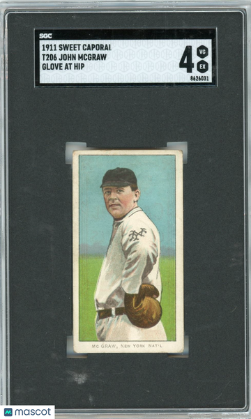 1911 Sweet Caporal (T206) John Mcgraw Glove At Hip SGC 4