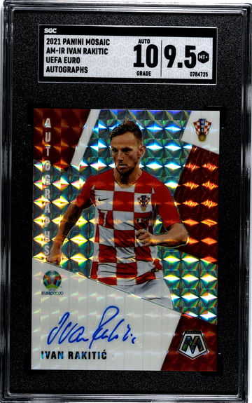 Ivan Rakitic - 2021 Mosaic UEFA Euro AM-IR SGC 9.5 Auto 10