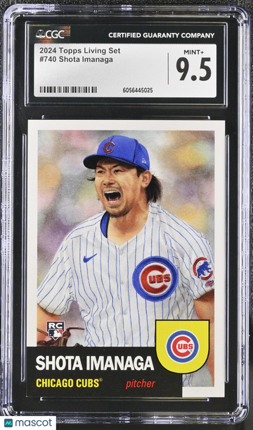 2024 Topps Living Set Shota Imanaga #740 CGC 9.5