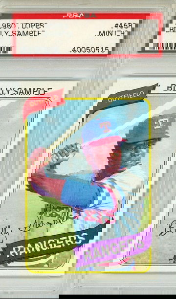 1980 Topps Billy Sample #458 PSA 9 P1305