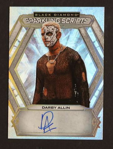 2024 Upper Deck AEW Black Diamond Sparkling Scripts Darby Allin #SS-DA Auto