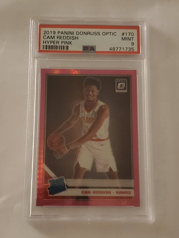 Cam Reddish 2019 Optic Hyper Pink PSA 9