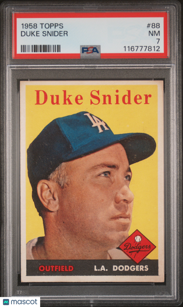 1958 Topps Duke Snider #88 PSA 7
