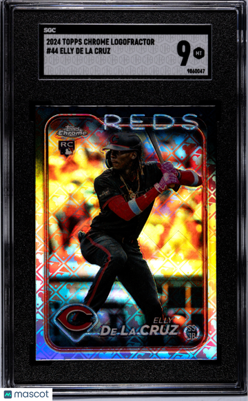2024 Topps Chrome Logofractor Elly De La Cruz #44 SGC 9