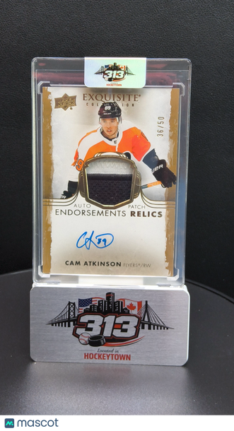 2021-22 Upper Deck Exquisite Collection Cam Atkinson #ER-CA /50