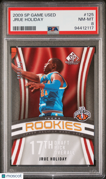 2009 SP Game Used Jrue Holiday #125 /806 PSA 8