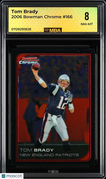 2006 Bowman Chrome Tom Brady #166 MBA 8