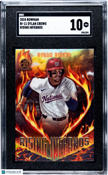 2024 Bowman Dylan Crews #RI-11 Rising Infernos SGC 10