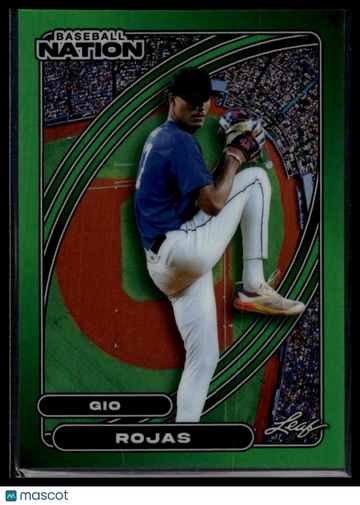 2026 Leaf Baseball Nation Gio Rojas #83 Base Prismatic Green SN