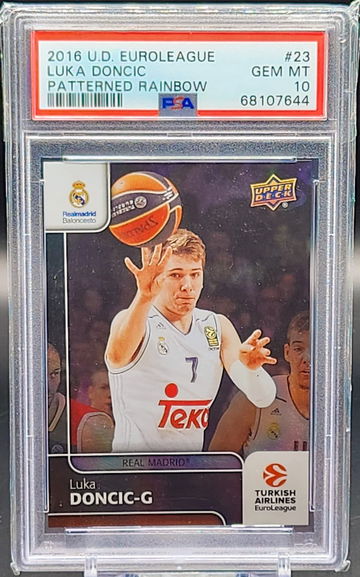2016 Upper Deck Euroleague Luka Doncic Patterned Rainbow PSA 10