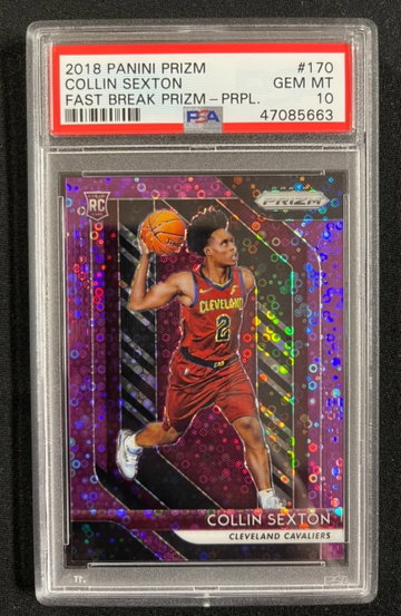 Collin Sexton 2018 Panini Prizm RC #d 10/75 Fast Break Purple
