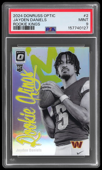 2024 Donruss Optic Jayden Daniels Rookie Kings PSA 9