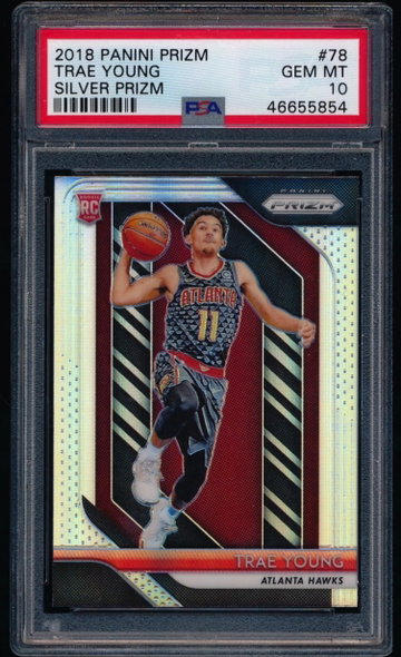 Trae Young 2018 Prizm Silver RC PSA 10