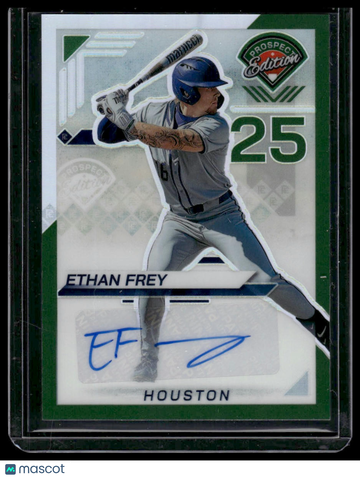 2025 Panini Prospect Edition Prizm Ethan Frey #188 Green