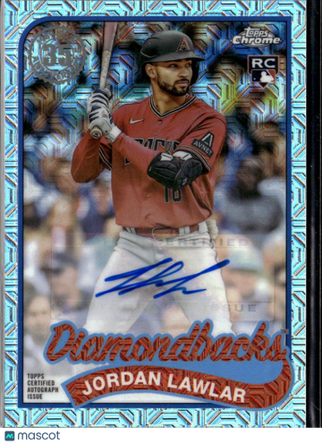 2024 Topps Chrome Silver Pack Mojo Refractor Jordan Lawlar #T89C-100 Blue /299