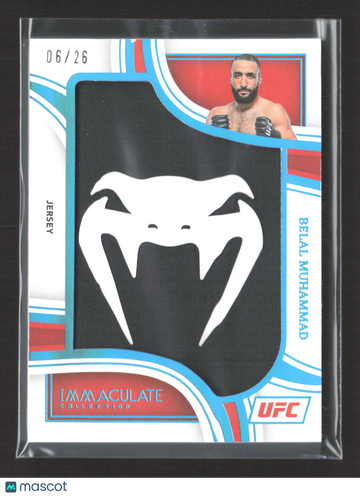 2023 Panini Immaculate Collection UFC Belal Muhammad #JM-BMH /26 Memorabilia Jersey