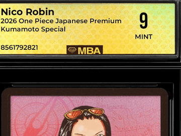2026 One Piece Japanese Premium Kumamoto Special Nico Robin 9 MBA 9