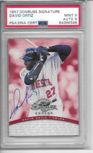 David Ortiz Donruss Signature RC PSA 9