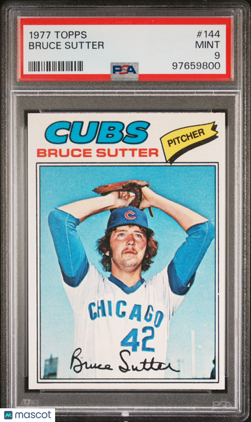 1977 Topps Bruce Sutter #144 PSA 9