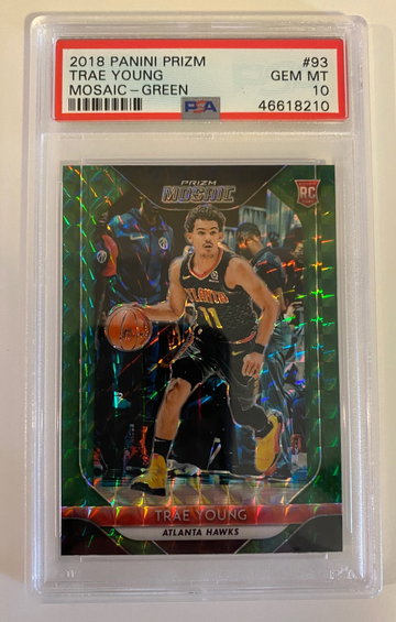 2018 Trae Young Green Mosaic RC
