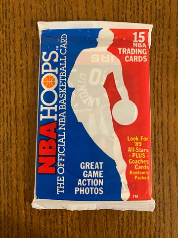 1989-90 Hoops Unopened With DAVID ROBINSON Rookie RC #138 ON FRONT. 