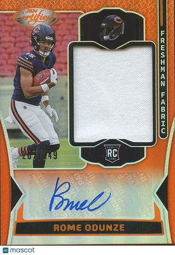 2024 Rome Odunze Patch Rookie Panini Authentic