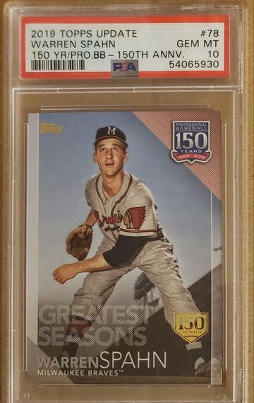 2019 Topps Update Warren Spain 150th Anniversary PSA 10