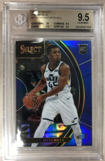 2017/18 SELECT DONOVAN MITCHELL #11 BGS 9.5 Blue /299