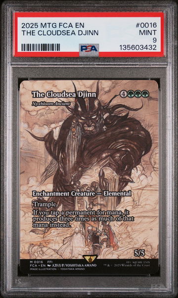 2025 Magic the Gathering Final Fantasy: Through the Ages the Cloudsea Djinn #0016 PSA 9