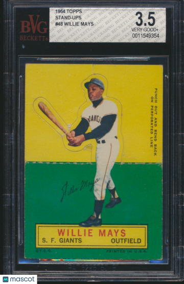 1964 Topps Stand-Ups Willie Mays #48 BVG 3.5