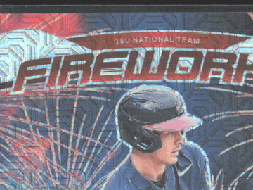 2026 Panini USA Baseball Stars & Stripes Prizm Fireworks Konnor Griffin #22 /25