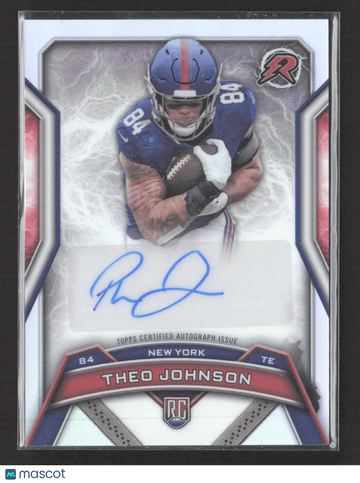 2025 Topps Resurgence Theo Johnson #RRS-TJ RC Auto