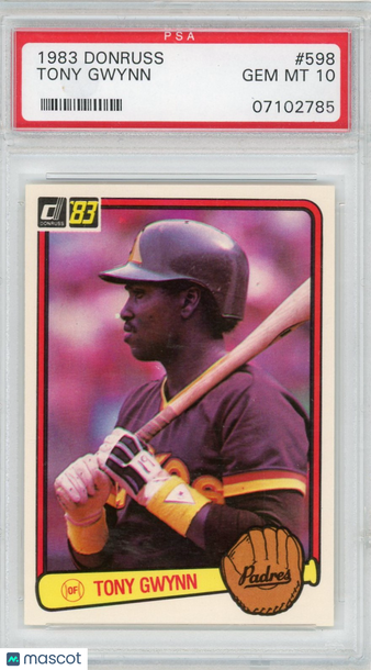 1983 Donruss Tony Gwynn #598 PSA 10