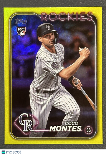 2024 Topps Series 1 COCO MONTES RC Gold FOIL Parallel Colorado Rockies