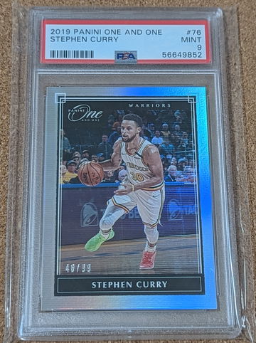2019-20 Panini One and One 🏀 Stephen Curry Silver /99 PSA 9 Warriors SP 🔥