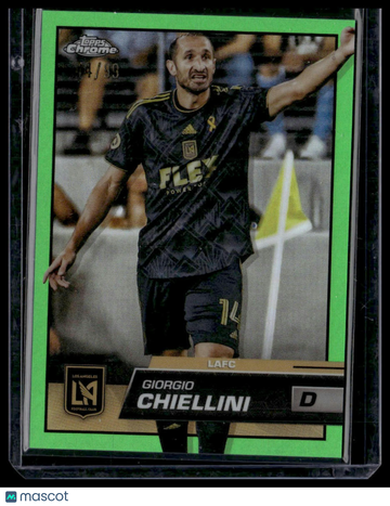 2023 Topps Chrome MLS Giorgio Chiellini #188 Neon Green Refractor SN