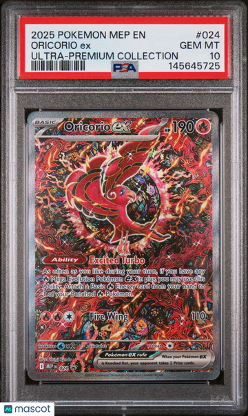Mega Evolution Oricorio EX Holo Black Star Promo PSA 10 #024