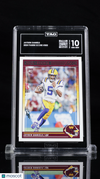 2024 Panini Score Jayden Daniels #302 Rookie TAG 10