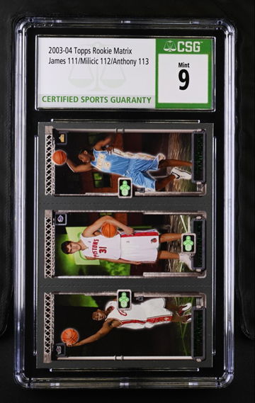 2003 TOPPS ROOKIE MATRIX LEBRON/MILICIC/ANTHONY