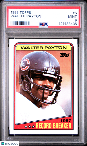1988 Topps Walter Payton #5 PSA 9