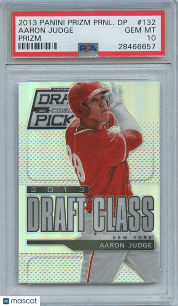 2013 Panini Prizm Perennial Draft Picks Aaron Judge #132 [Base] Rookie Base Set PSA 10
