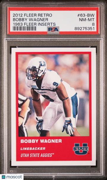 2012 Fleer Retro 1963 Fleer Inserts Bobby Wagner #63-BW Rookie PSA 8