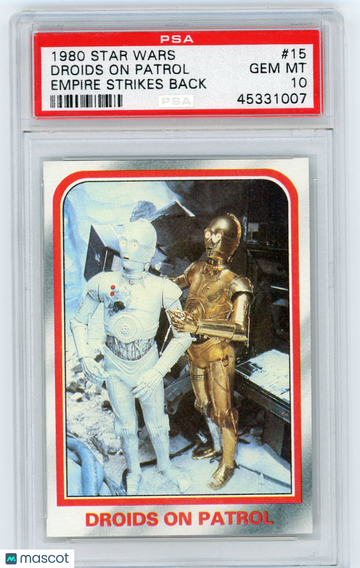 1980 Star Wars Empire Strikes Back Droids On Patrol #15 PSA 10